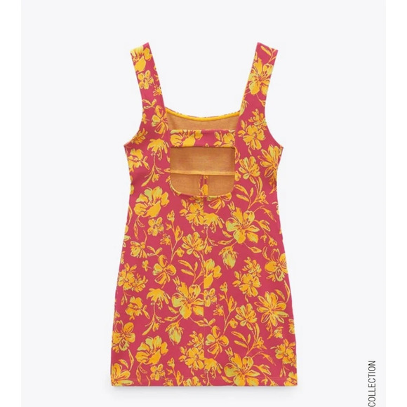 Zara Jewel Jacquard Dress NWT - Picture 4 of 6